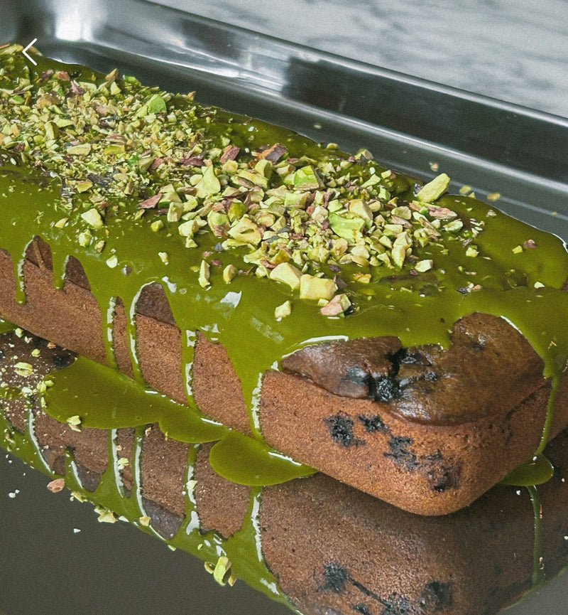 Blueberry Cake fullfilled Rezept, Matcha Pistazien