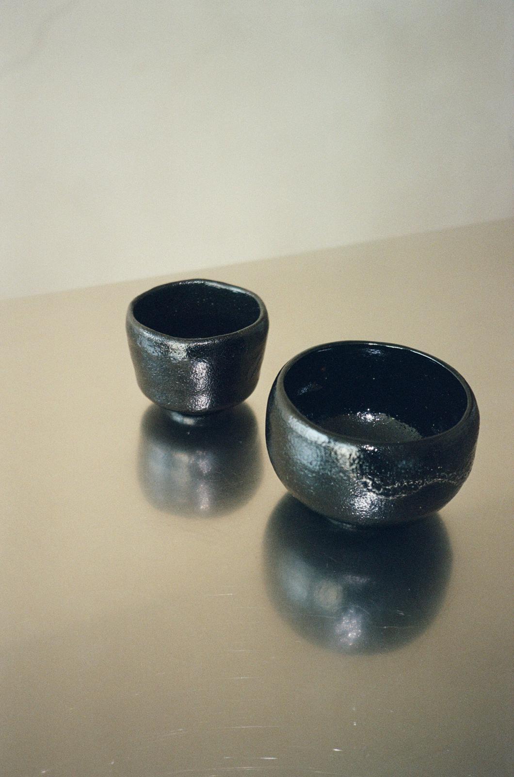 Raku Matcha Schale groß | Katsura-gama Kyoto